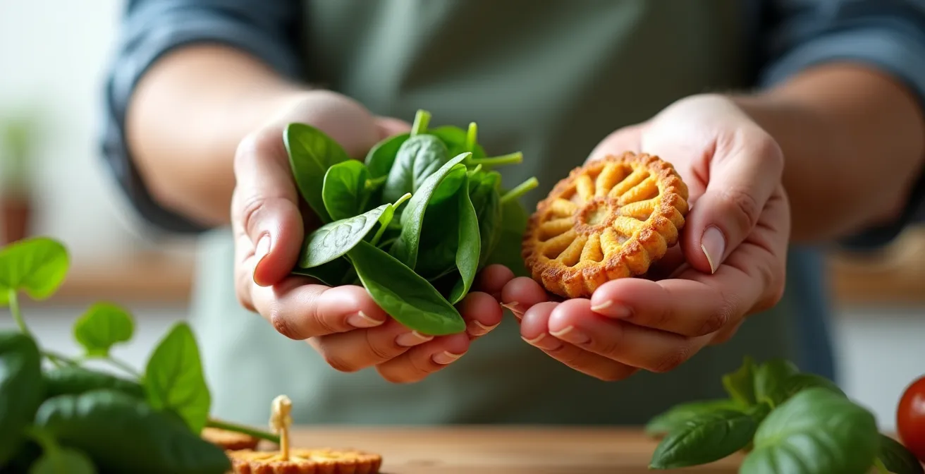 Comparaison visuelle entre aliments riches et pauvres en magnésium